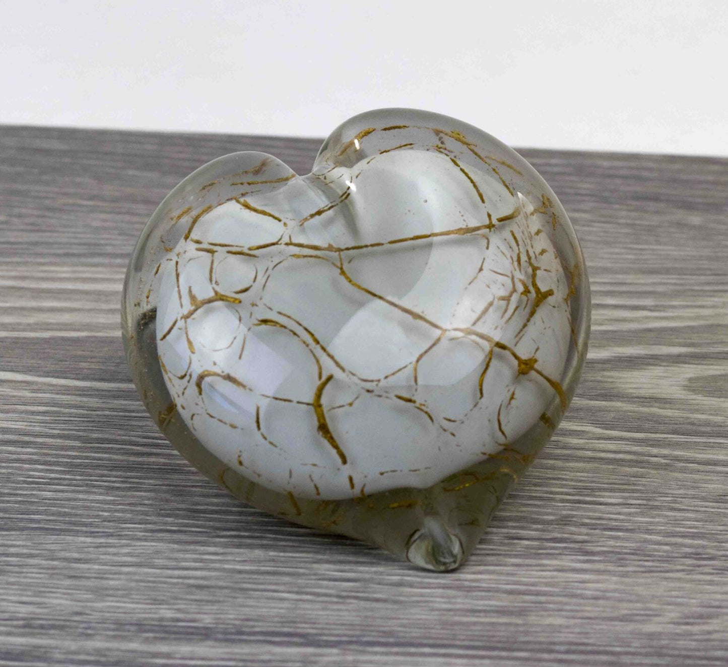 Knuffelhartje - Mini urn van glas