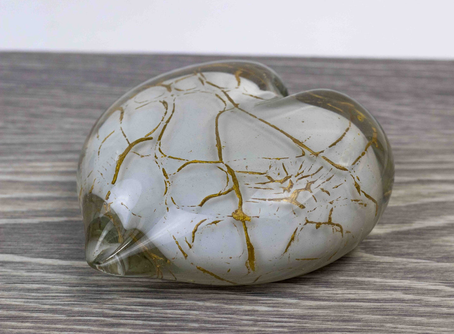 Knuffelhartje - Mini urn van glas